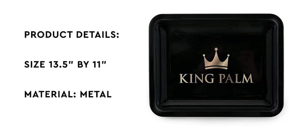 big metal rolling tray