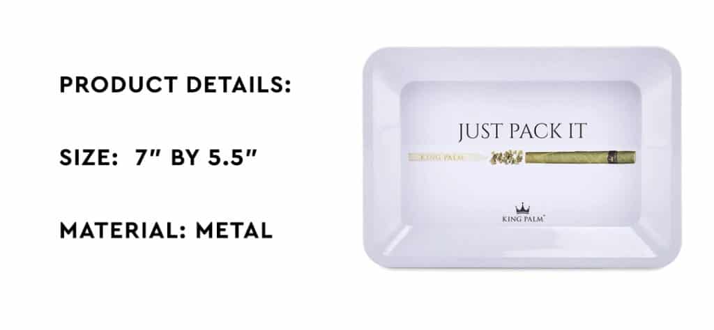 small metal rolling tray